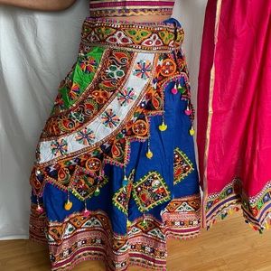 Indian Lehenga Garba Choli Colorful Gujurati